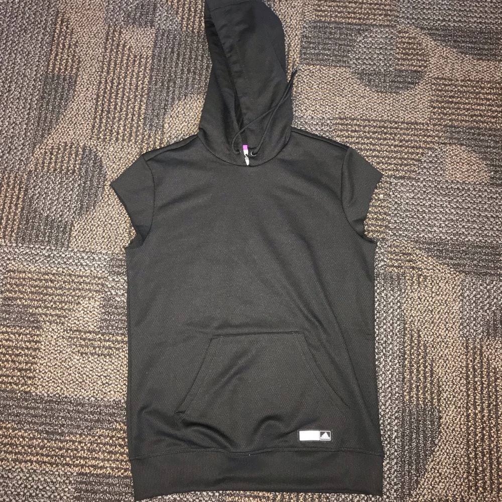 Adidas cut off hoodie